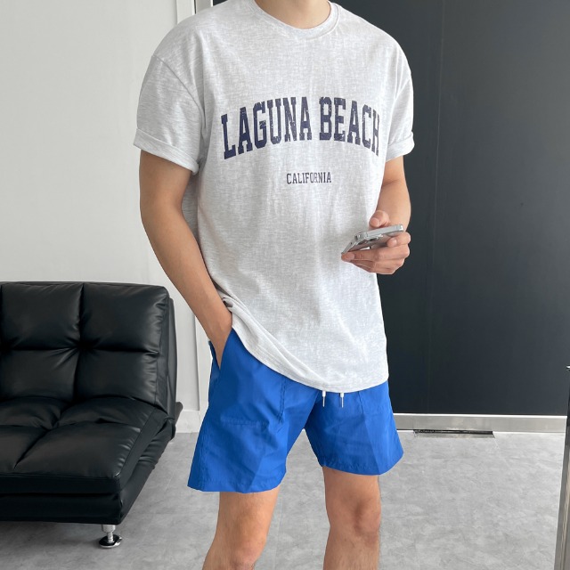 크레이지 라구나 오버핏 반팔 티셔츠(4color)